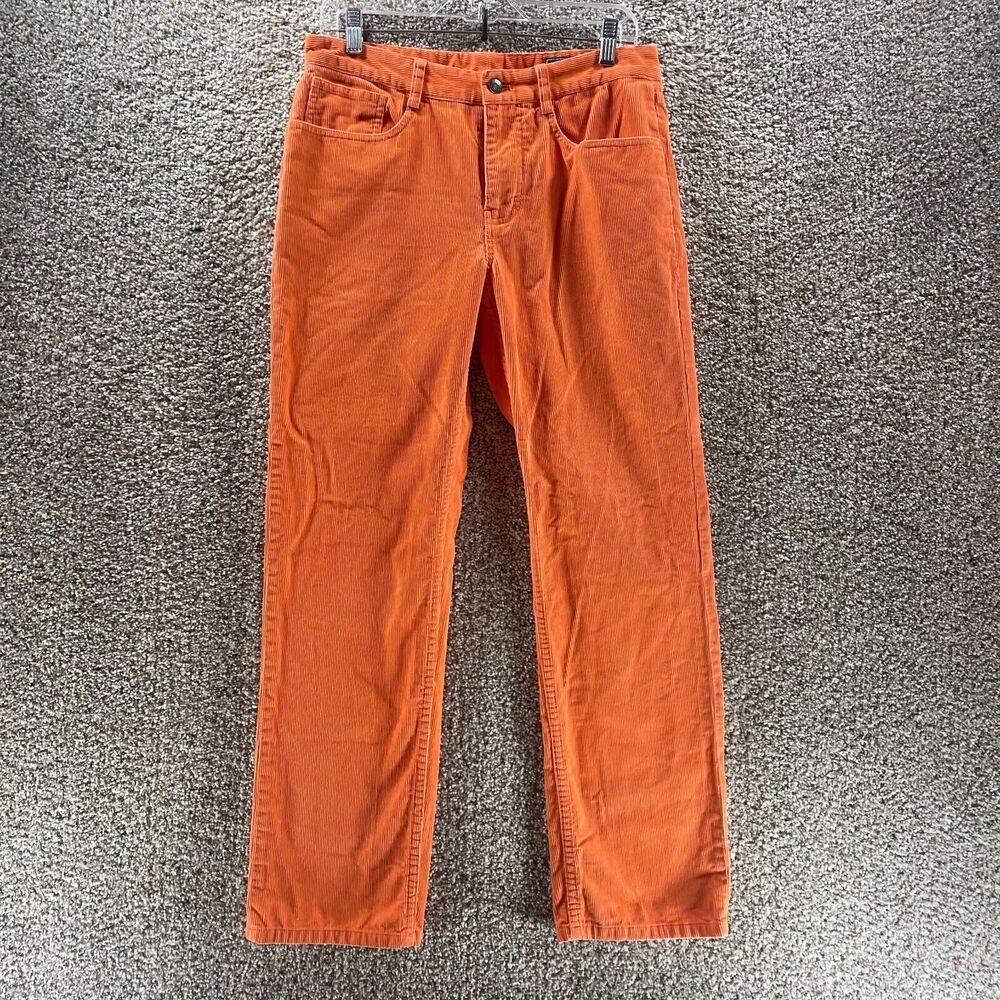 Men's Orange Corduroy Pants